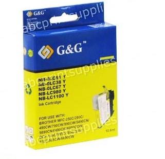 Brother LC67Y compatible inkjet printer cartridge