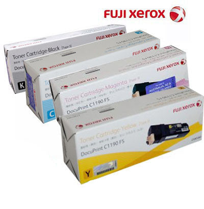 Xerox C1190 B,C,M,Y Bundle Laser Cartridges Genuine