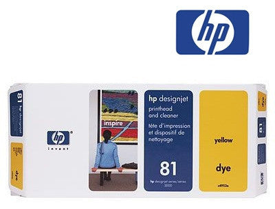 HP C4993A (HP 81)  Genuine Yellow Dye Printhead & Cleaner Value Pack