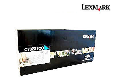 Lexmark C782X1CG Genuine Extra High Yield Prebate Cyan Laser Cartridge