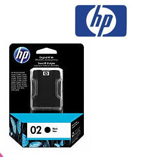 HP C8721WA (HP 02) Genuine Black Ink Cartridge 