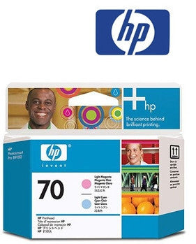 HP C9405A (HP70) Genuine Light Magenta & Light Cyan Printhead