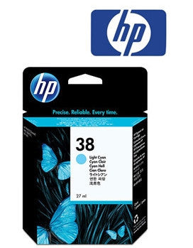 HP C9418A (HP 38) Genuine Light Cyan Ink Cartridge