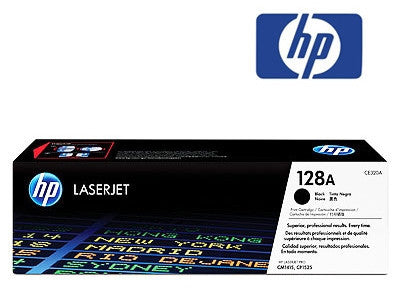 HP CE320A, 128A genuine black toner cartridge