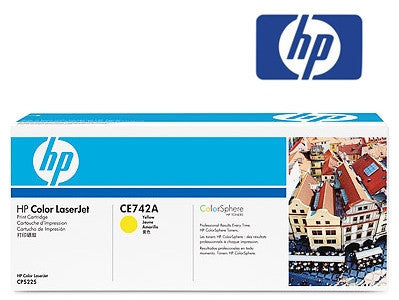 HP CE742A Genuine Yellow Toner Cartridge