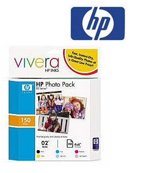 HP 02 (CG849AA) 6 value pack  Ink Cartridges