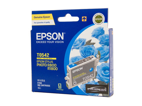 Epson T0542 Genuine Cyan Ink Cartridge - 440 pages