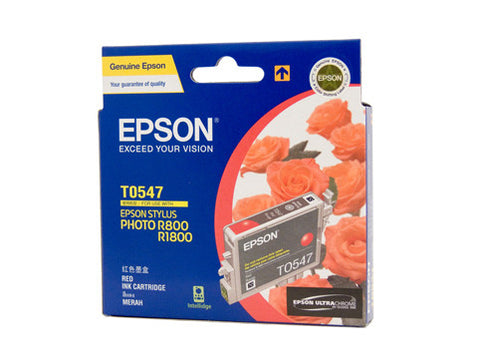 Epson T0547 Genuine Red Ink Cartridge - 440 pages
