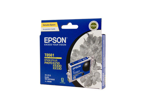 Epson T0561 Genuine Black Ink Cartridge - 290 pages