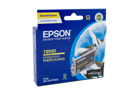 Epson T0592 Genuine Cyan Ink Cartridge - 450 pages