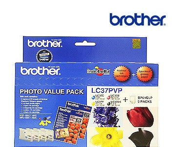 Brother LC37 Genuine Photo Ink BCMY BundleCartridges