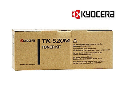 Kyocera TK-520M Genuine Magenta Laser Cartridge