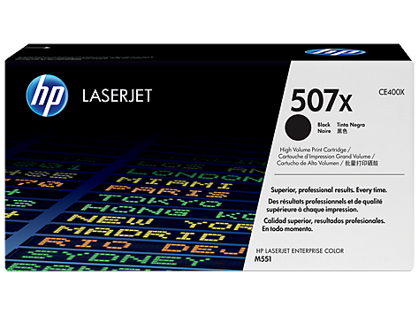 HP CE400X (#507) High Yield Black Toner Cartridge - 11,000 pages