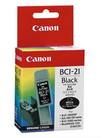Canon Original BCI-21BK Black Ink Tank