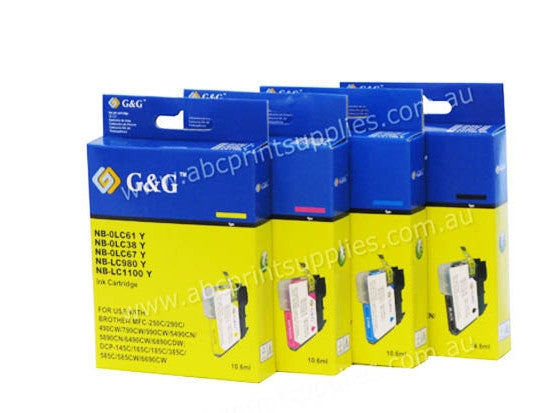 Brother LC67B LC67C  LC67M & LC67Y  bundle compatible printer cartridges