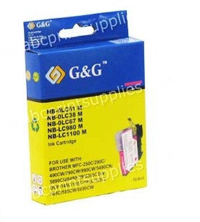 Brother LC38M compatible magenta ink cartridge