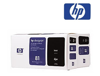 HP C4990A (HP 81)  Genuine Black Dye Value Pack Printhead & Cleaner