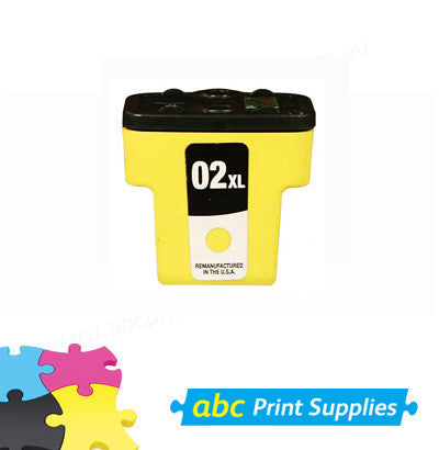 HP02XL (C8732) High Yield Yellow Ink Cartridge Remanufactured