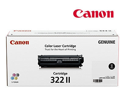 Canon Cart-322BKII Genuine Black High Yield Toner Cartridge