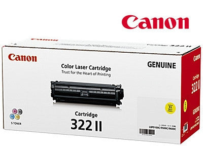 Canon Cart322YII Genuine Yellow High Yield  Toner  Cartridge