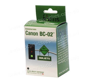 Canon BC 02 Black Ink Cartridge Remanufactured