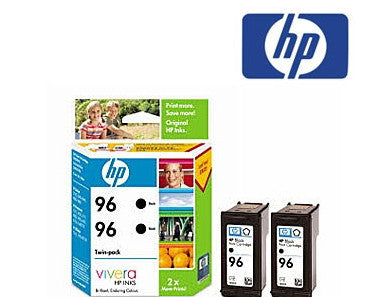 HP CC623AA  (HP 96) Genuine High Yield Black Ink Cartridge Twin Pack
