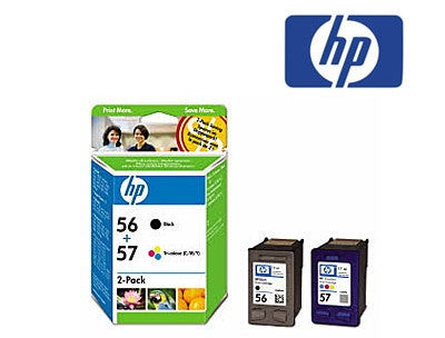 HP CC629AA (HP56 & HP57) Black and Tricolour Ink Cartridge Combo Pack