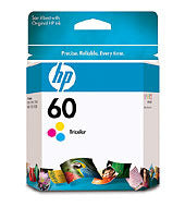 HP CC643WA (HP 60) Genuine Tricolour Ink Cartridge