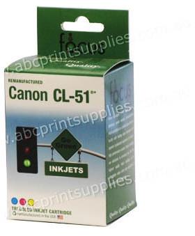 Canon CL51 TriColour Ink Cartridge Remanufactured (Recycled)