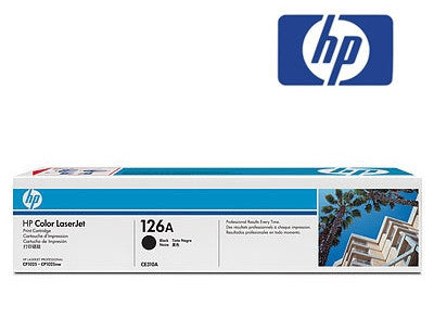 HP CE310A, HP 126A  black toner cartridge used by HP LaserJet CP1025nw, LaserJet Pro 100 MFP M175