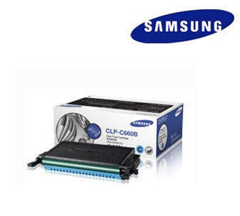 Samsung  CLP-C660B  genuine cyan  laser cartridge - 5500 page yield