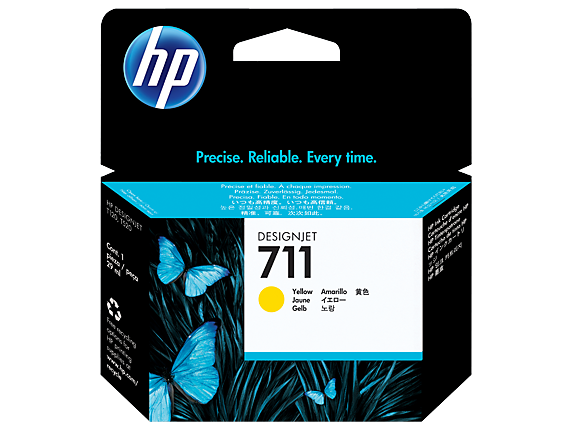 HP CZ132A #711Y  Genuine Yellow Ink Cartridge