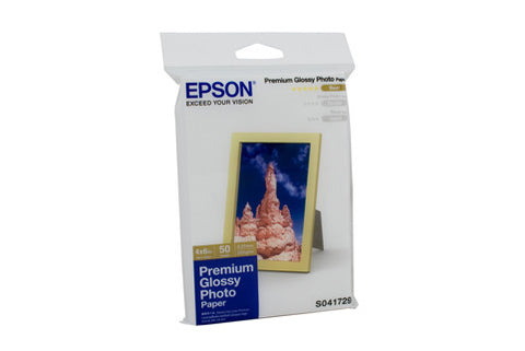 Epson Premium Glossy Photo Paper 100 x 150mm 50 Sheets 255gsm