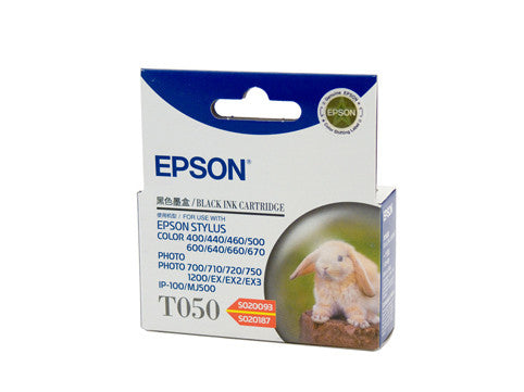 Epson T050 Black Ink Cartridge (Replaces SO20093 / SO20187) - 540 pages @ 3.5%