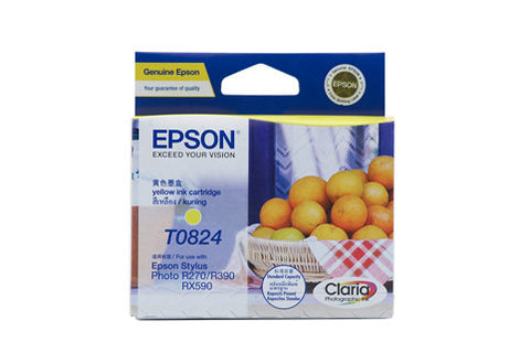 Epson T1124 (82N) Yellow Ink Cartridge (replaces T0824) - 510 pages
