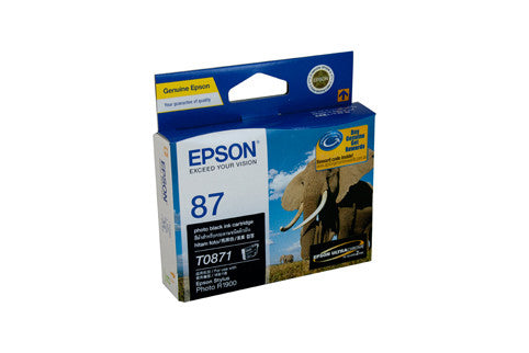 Epson T0871 Photo Black Ink Cartridge - 5,630 pages