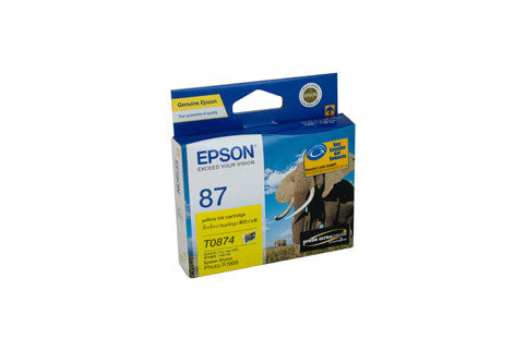 Epson T0874 Genuine Yellow Ink Cartridge - 915 pages