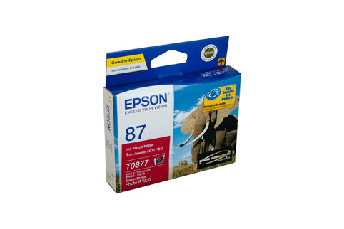 Epson T0877 Genuine Red Ink Cartridge - 915 pages