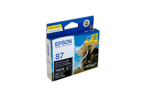 Epson T0878  Genuine Matte Black Ink Cartridge - 520 pages