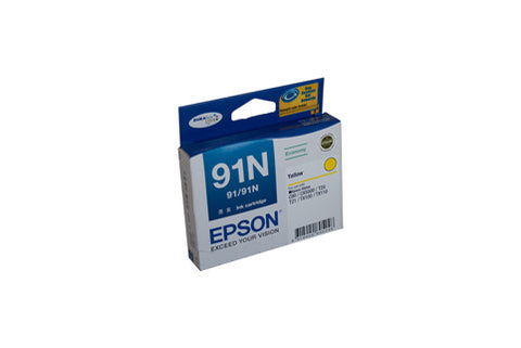 Epson T1074 (91N) Genuine Yellow Ink Cartridge - 215 pages