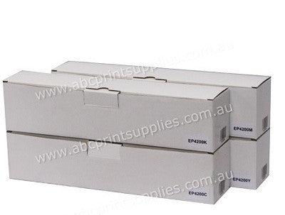 Epson EC4200 B,C,M,Y Toner Cartridge Bundle Compatible