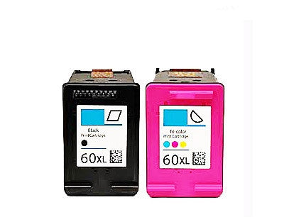 HP 60XL Black and Tricolour combo Ink Cartridge Bundle Remanufactured