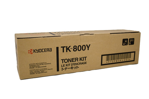 Kyocera TK-800Y Genuine Yellow Toner Cartridge