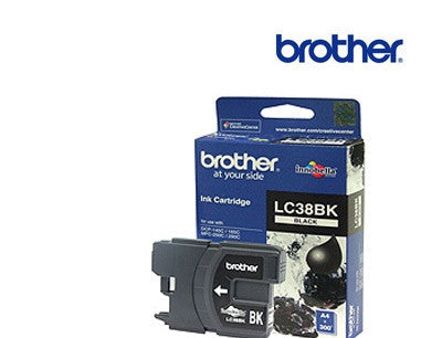 Brother LC38BK printer cartridge for DCP145C,  DCP165C,  DCP195C, MFC250C,  MFC290C, 375CW, MFC-255CW, MFC-295CN printers