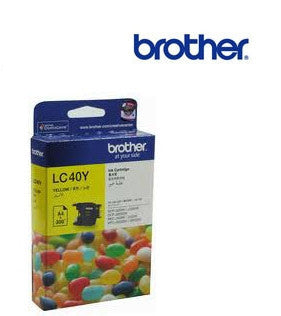 Brother LC40Y genuine printer cartridge for Brother modelsDCP-J525W,J725DW,J925DW, MFC-J430W,J432W,J625DW,J825DW printer by Brother