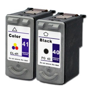 Canon PG40/CL41 combo Black, Tricolour Ink Cartridges Remanufactured