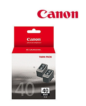 Canon PG40TWIN Genuine Fine Black Ink Cartridges