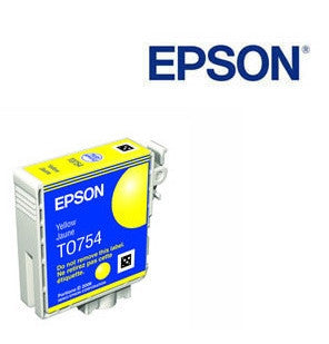 Epson T0754 Yellow Ink Cartridge Genuine