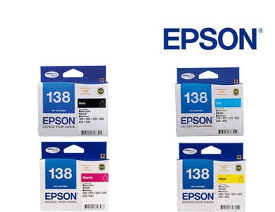 Epson Workforce 60 Genuine  High Capacity BCMY Bundle  Ink Cartridges
