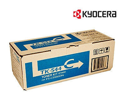 Kyocera TK-544C Genuine Cyan Laser Cartridge